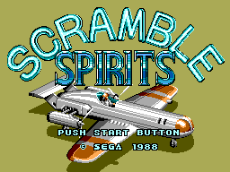 Scramble Spirits Title Screen